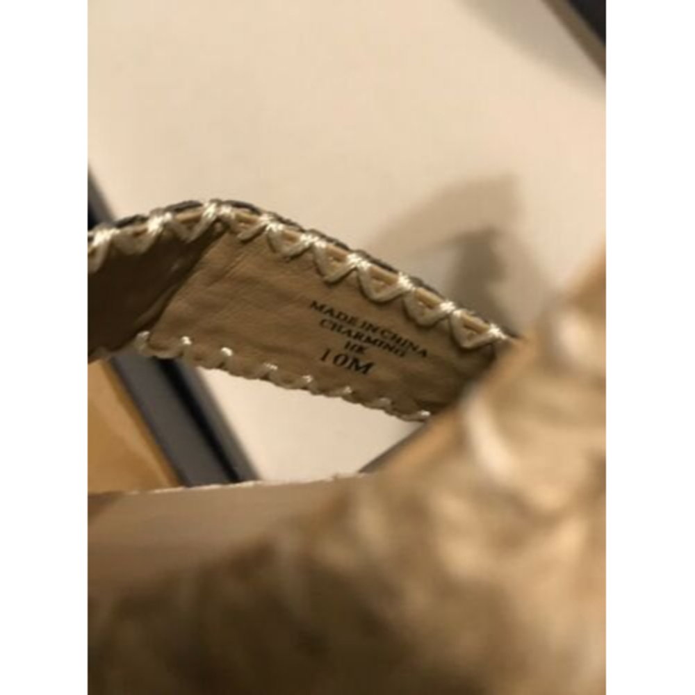 Adrienne Vittadini Womens Charming Espadrille Wedge Sandals Metal Studs Size 10M - Picture 9 of 9